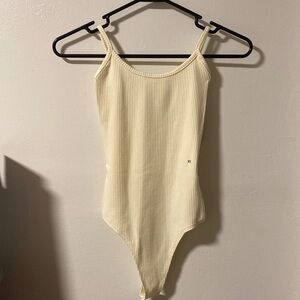 American Eagle Cream Bodysuit (XS)